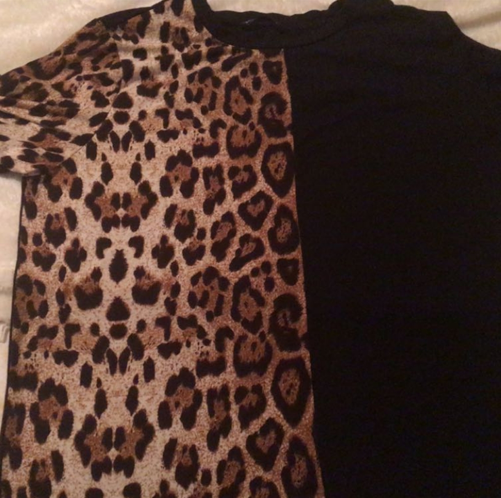 Shein color block tee